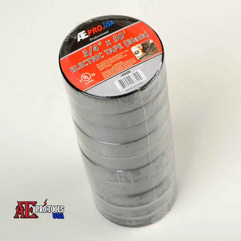Black Electrical Tape - 10 Pack