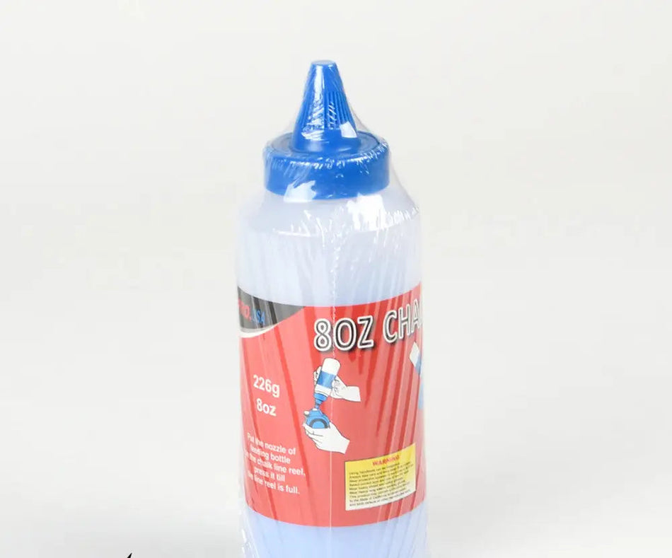 8oz cleaning solution bottle with blue cap on a white background