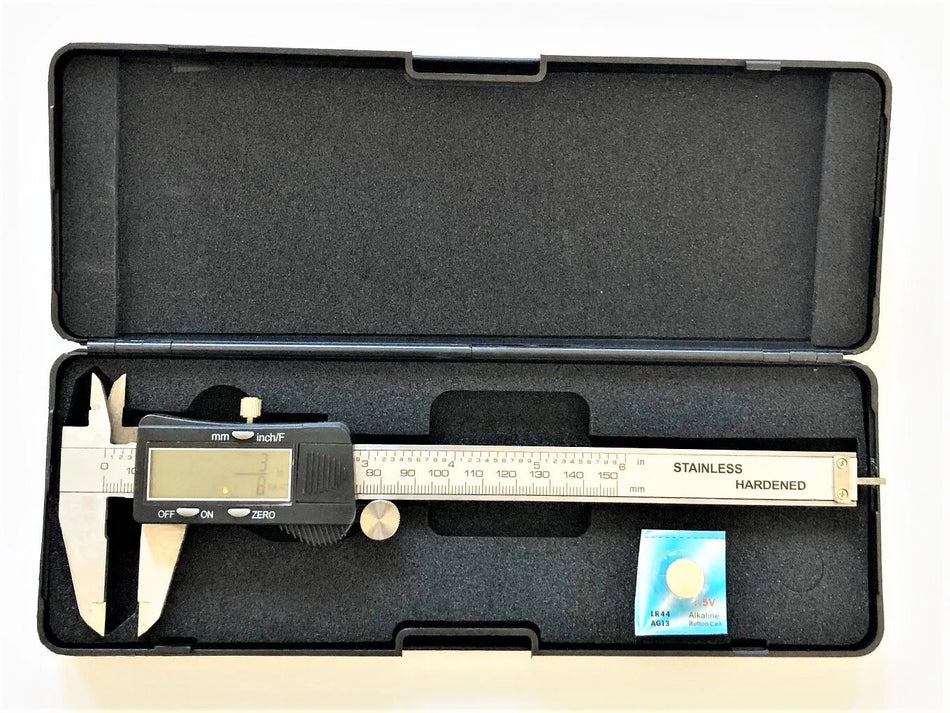 6" 3-IN-1 Digital Sliding Caliper With Fraction Inch Read-Out