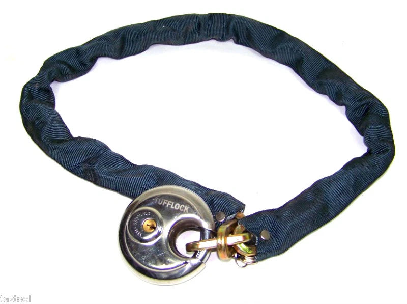 Heavy-Duty Motorcycle or Bicycle Security Chain with Padlock - JABETC