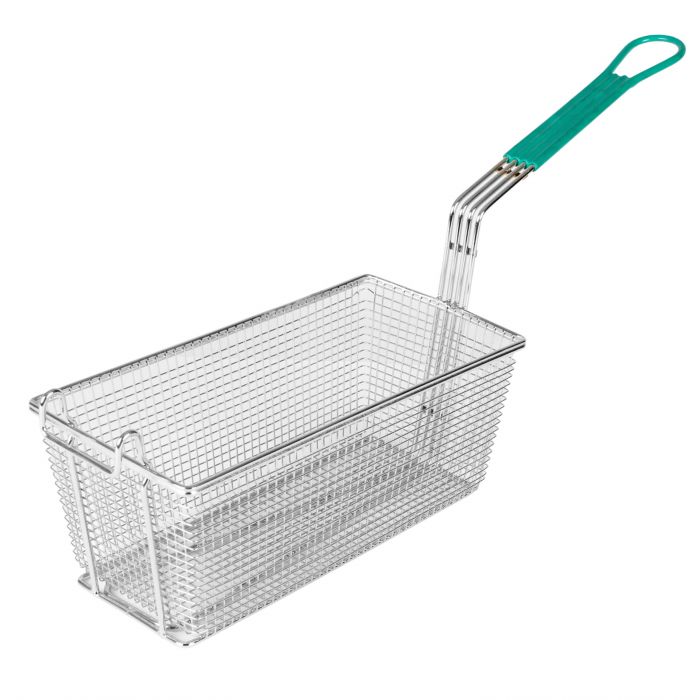 Rectangular Steel Deep Fry Basket for French Frying Cooker Holder Restaurant
