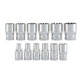 3/8" Drive Socket Wrench Tool Set Kit for Removing Rounded Damaged Bolts Nuts - tool