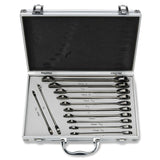 SAE Size Gear Head Combination Ratchet Box End Wrench Ratcheting End Tool Set - tool