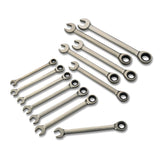 SAE Size Gear Head Combination Ratchet Box End Wrench Ratcheting End Tool Set - tool