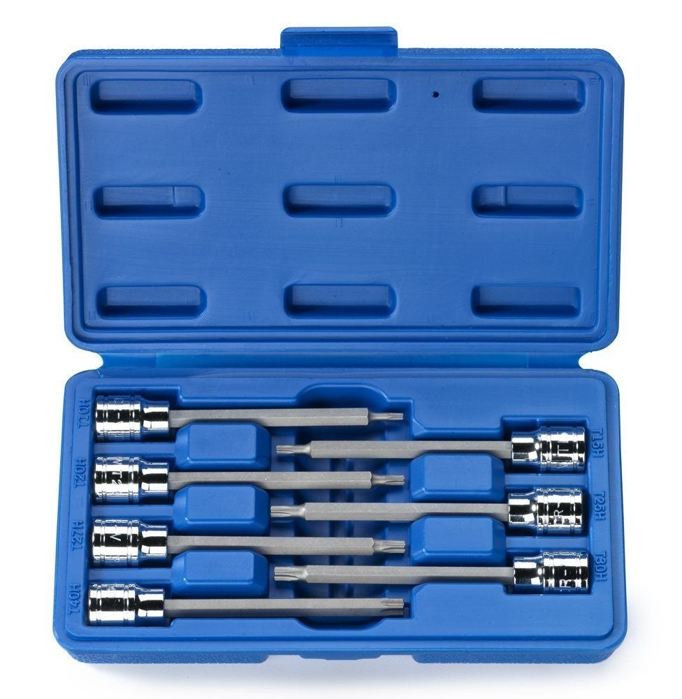 3/8" Drive Long Tamper Proof Torx Socket Bit Set - tool