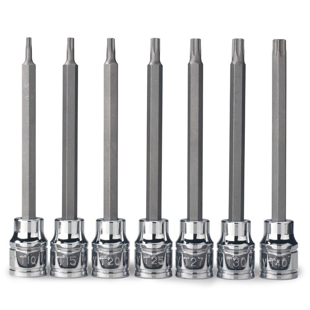 3/8" Drive Long Tamper Proof Torx Socket Bit Set - tool