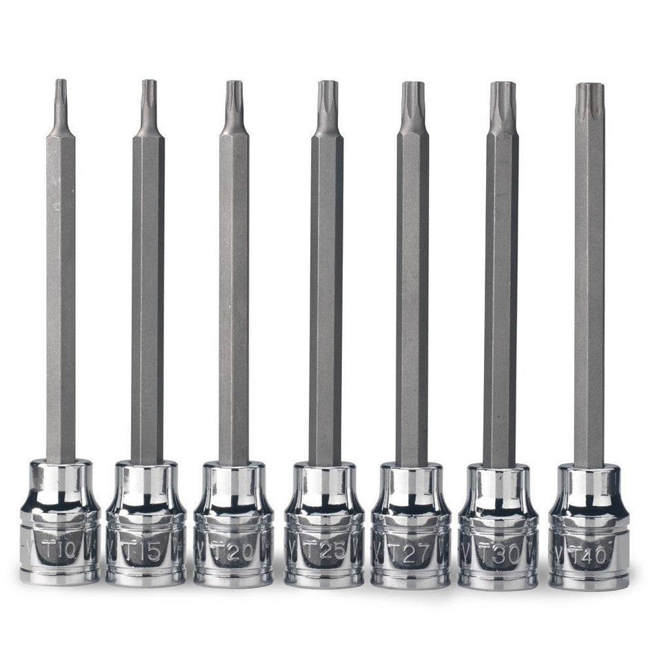 3/8" Drive Long Tamper Proof Torx Socket Bit Set - tool