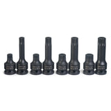 8 Piece 1/2" Drive Xzn Triple Square Spline Tamperproof Socket Wrench Tool Set - tool