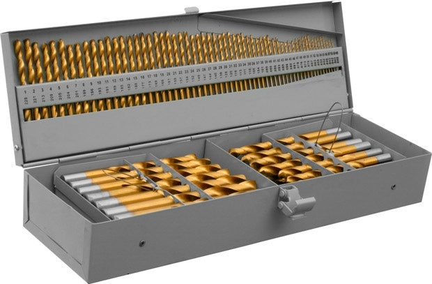 115 Piece Titanium Coated Drill Bit Set - tool