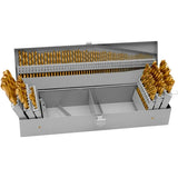 115 Piece Titanium Coated Drill Bit Set - tool