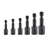 7 Pc Adjustable Quick Change Shank Adapter Set for Counter Sink & Taper Drill Bit
