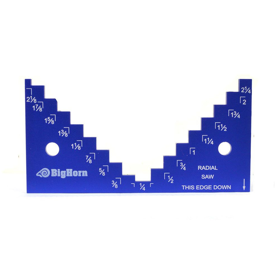 Radial Saw Depth Gauge for Table and Circular Saws In Inches