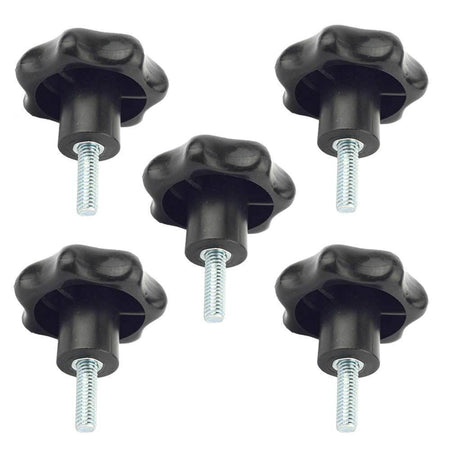 5 Pack Of Plastic Knobs With Male Threads 5/16 x 18 Threaded Stems For Jigs - tool