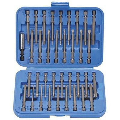 36 Piece Long Screwdriver Tip Bit Set 1/4" Hex Shank - tool