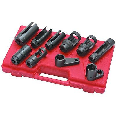 10 Piece Sensor Oil Sending Unit Socket Tool Set Kit Oxygen Injector Injecter Vacuum - tool