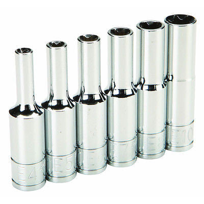 6 Piece Deep Tork Socket Set - tool