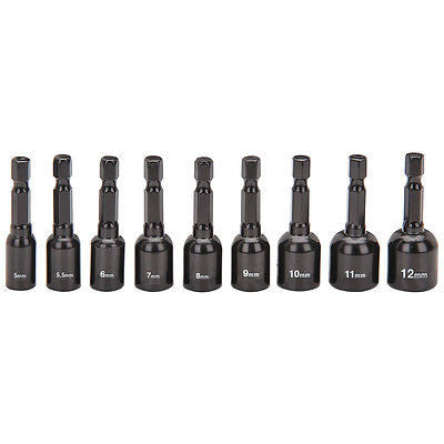 9 Piece Magnetic Metric Hex Nutsetters - tool