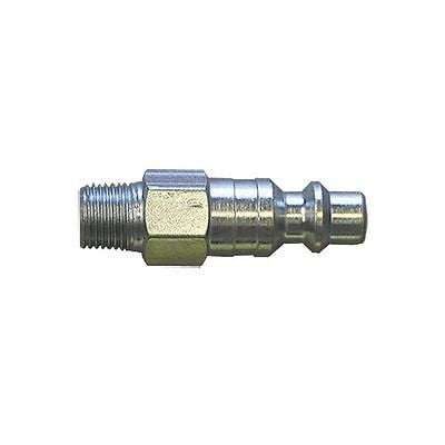 Steel Air Hose Snap Coupling Plug 1/4 x 1/8 Male NPT Thread Connection - tool