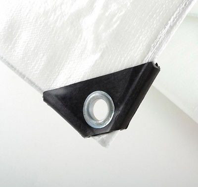 20 x 24 Foot White Outdoor Tarp Cover Shade Cover Shade Sun Sunshade Canopy - tool