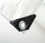 20 x 24 Foot White Outdoor Tarp Cover Shade Cover Shade Sun Sunshade Canopy - tool