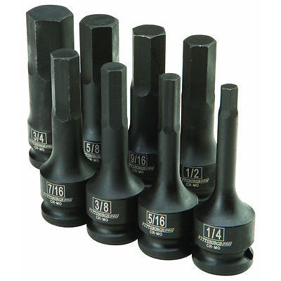 Black Impact SAE Allen Bit Socket Set - tool