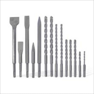 17 SDS Hammer Drill Chisel Masonry Bit Set - tool