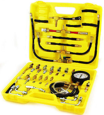 Fuel Test Injection Injector Pressure Tester Testing Line Injecter Tool Kit Set - tool