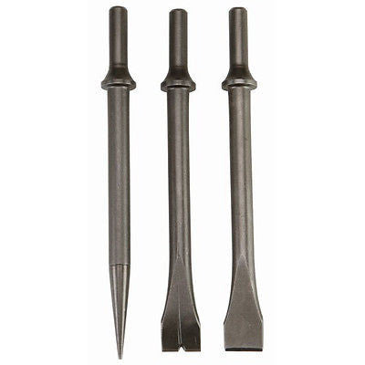 3 Piece Extra Long Air Chisel & Punch Bits - tool