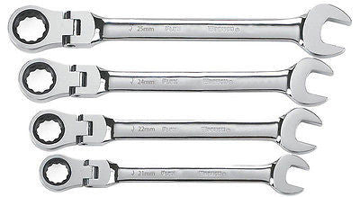 4pc Flexible Jumbo Ratcheting Wrench Set - tool