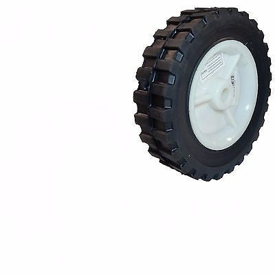 Replacement 6" x 1-1/2" Plastic Rim Wheel Tire for Lawnmower or Cart - tool