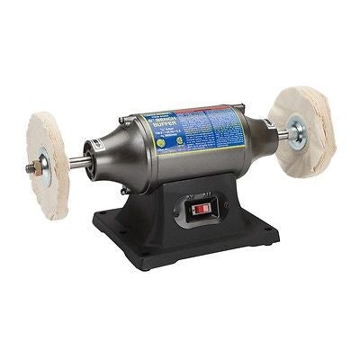 6" Bench Table Top Buffing Machine Polisher Buffer Smoothing Polishing Tool - tool