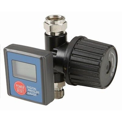 Digital Air in Line Pressure Regulator Control Inline with Gauge Control Gage - tool