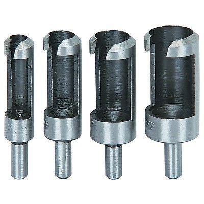 4 Piece Wood Hole Plug Cutter Cutting Tool Set for Drill Press - tool