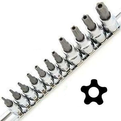 11 Piece Male 5 Point Tork Bit Set - tool