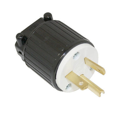 220 - 250 Volt Straight Sideways Electric Plug 3 Wire, 20 Amps, 250V, Nema 6-20P - tool