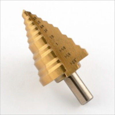1/4" - 1-3/8" Titanium Step Drill Bit - tool