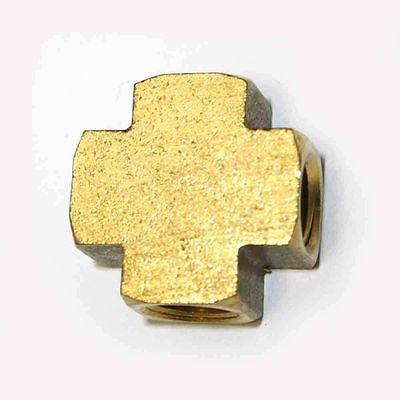 1/8" NPT Four Way Cross Brass T Fitting for Airbrush - tool