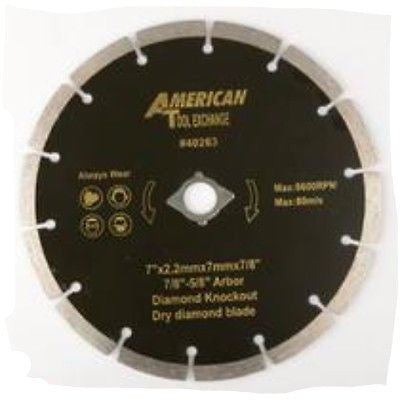 7" Diameter Dry Diamond Tile Saw Blade Masonry Cement Tile Concrete Cutting - tool