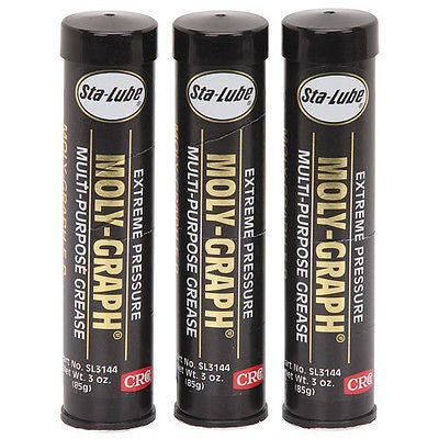 3 Pack Replacement Lithium Mini Tube Hand Grease Pack for Gun Extreme Pressure - tool