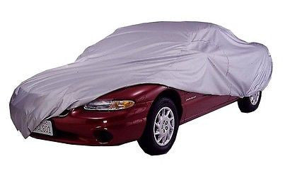 Silver Auto Cover Car Up to 15' Length 67" Wide Safe Weather Protection Falcon - tool