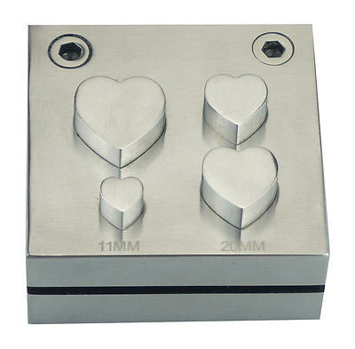Heart Shape Shaped Jewelry Punching Punch Puncher Die Tool Silver Metal Charm - tool