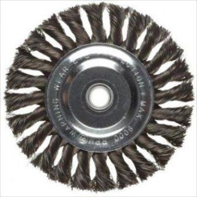 6" Steel Metal Wire Crimp Crimped End Brush Wheel for Bench Grinder - tool