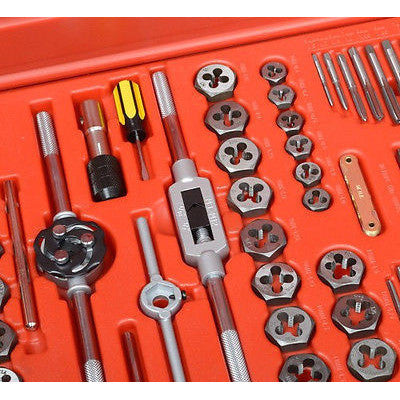 Metric and SAE Steel Tap & Die Set - tool