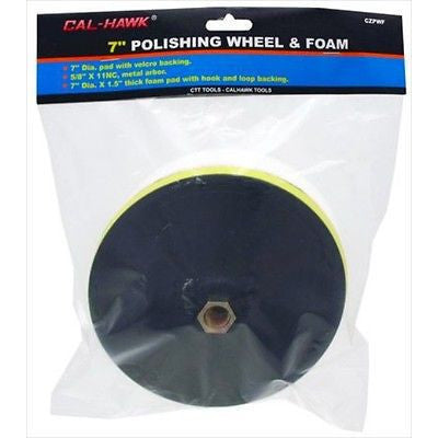 7" Buffing Wheel and Foam Back Backing Pad for Electric Car Auto Polisher - tool