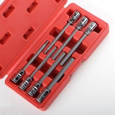 Extra Long 3/8" Drive Metric Hex Bit Allen Key Socket Tool Set - tool