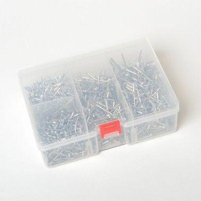 Box of Assorted Aluminum Pop Rivets - tool