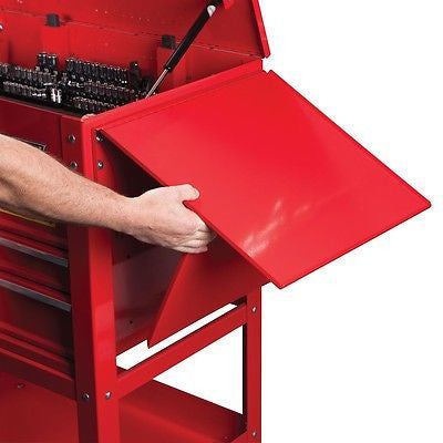 Fold Up Down Side Tray Work Shelf for Mechanics Mobile Tool Box Rollaway Storage - tool