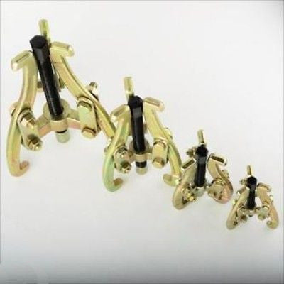 4 Piece 3 Three Jaw Hand Gear Pully Puller Pulling Tool Reversible 3'', 4'', 6'' - tool