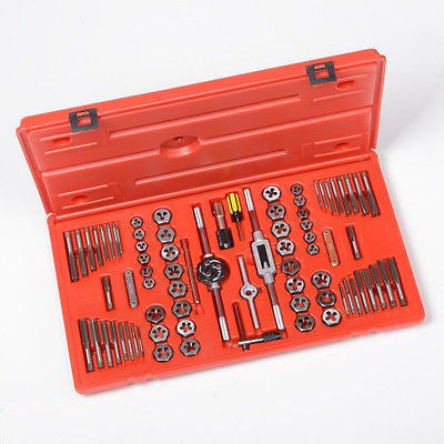 Metric and SAE Steel Tap & Die Set - tool