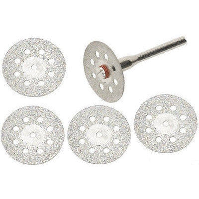 6 Piece 1/8" Shank Diamond Cutting Discs - tool